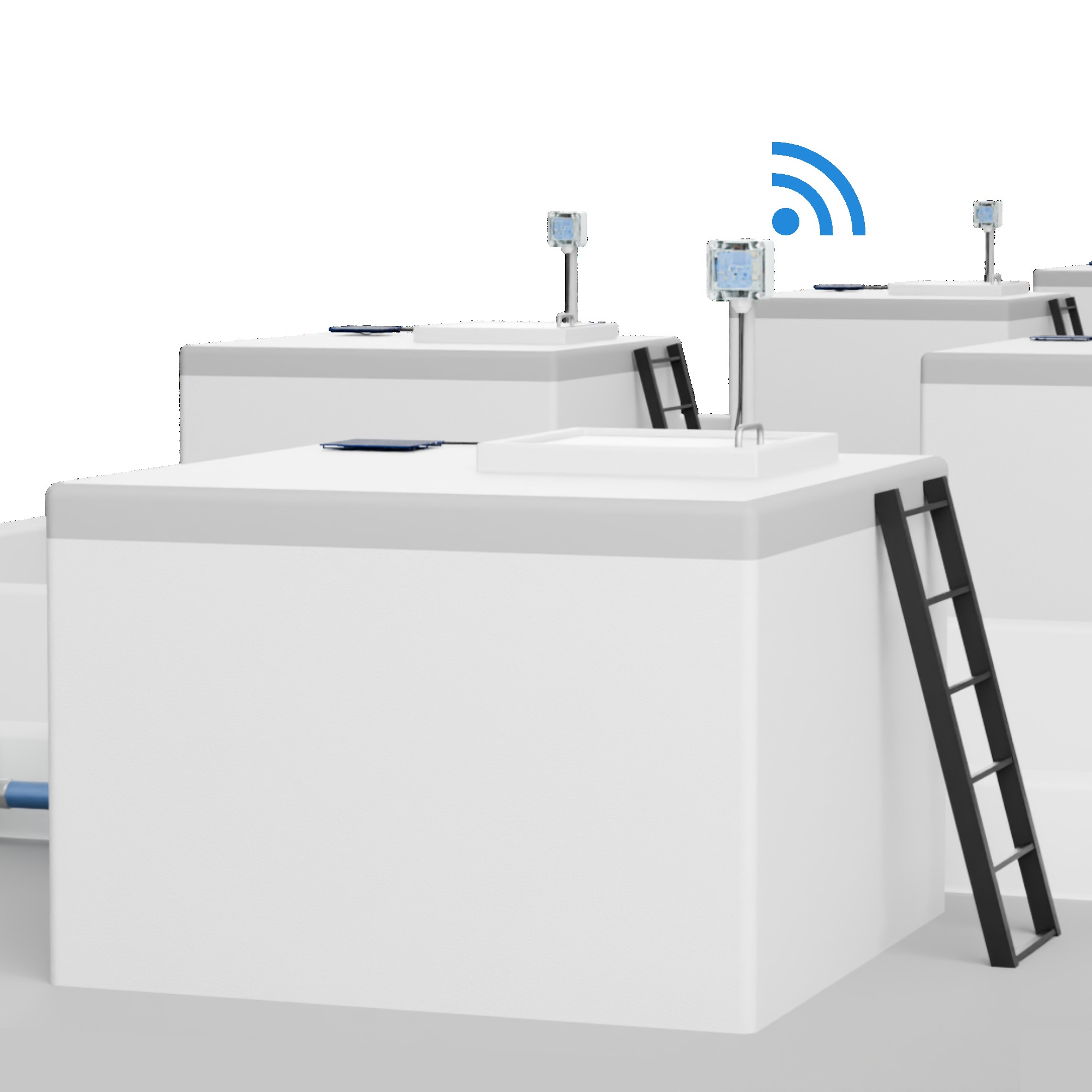 An image representing waltr A - Water Level Monitor installation in an overhead tank