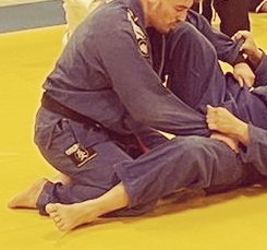 A man with surfboard