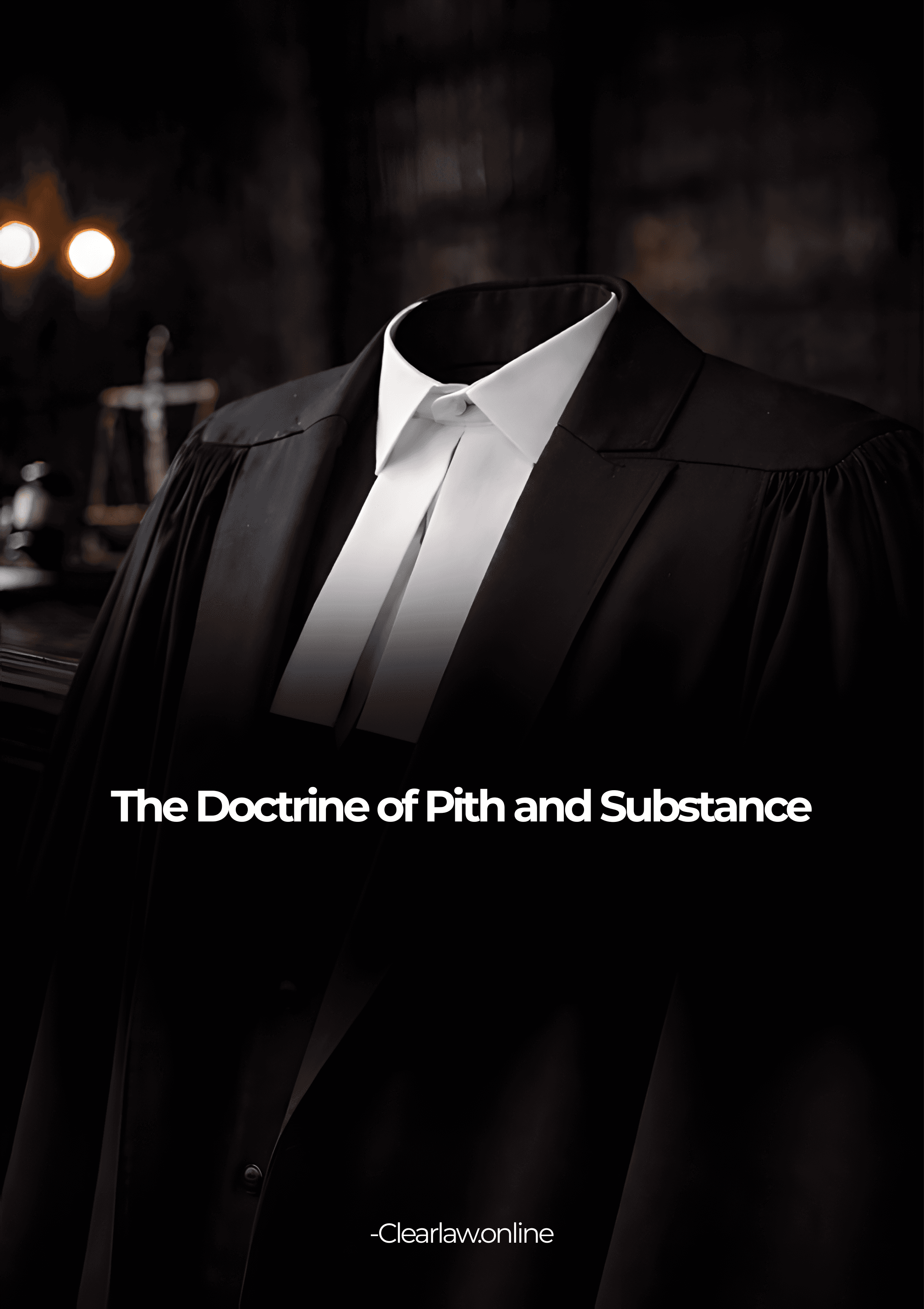 The Doctrine of Pith and Substance