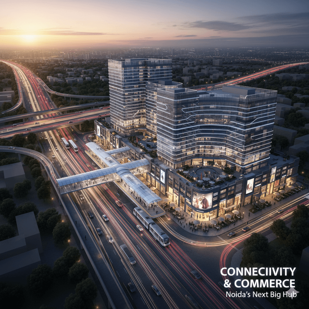 Commercial hub connectivity near Noida Expressway M3M
