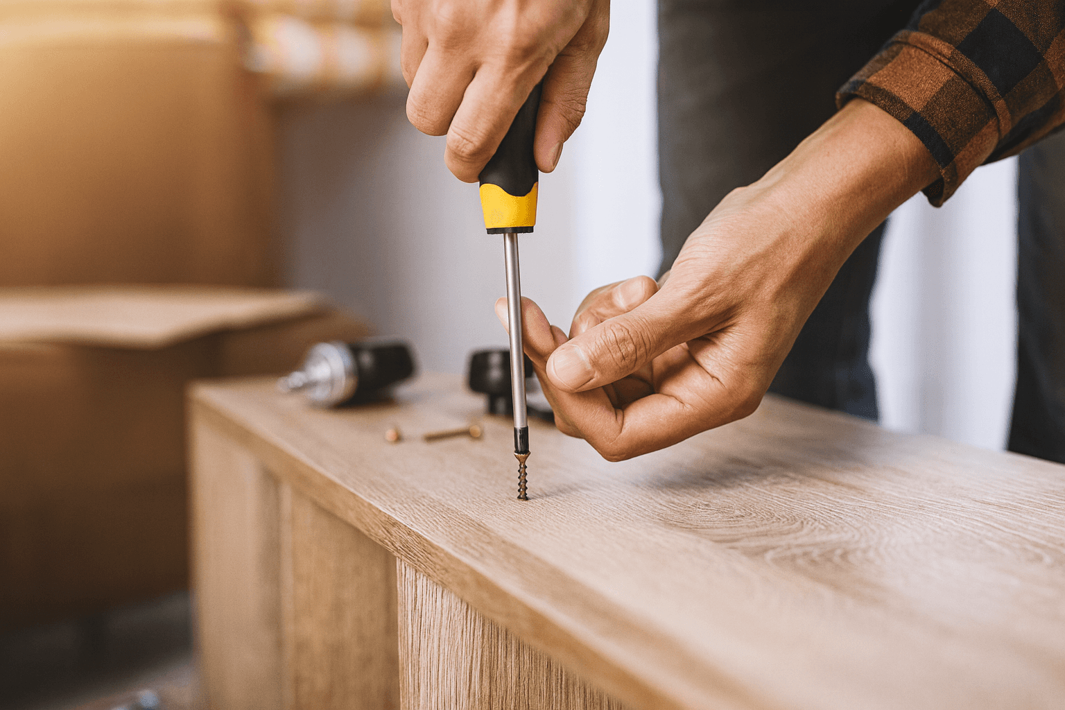 montagem de mobiliário carpintaria