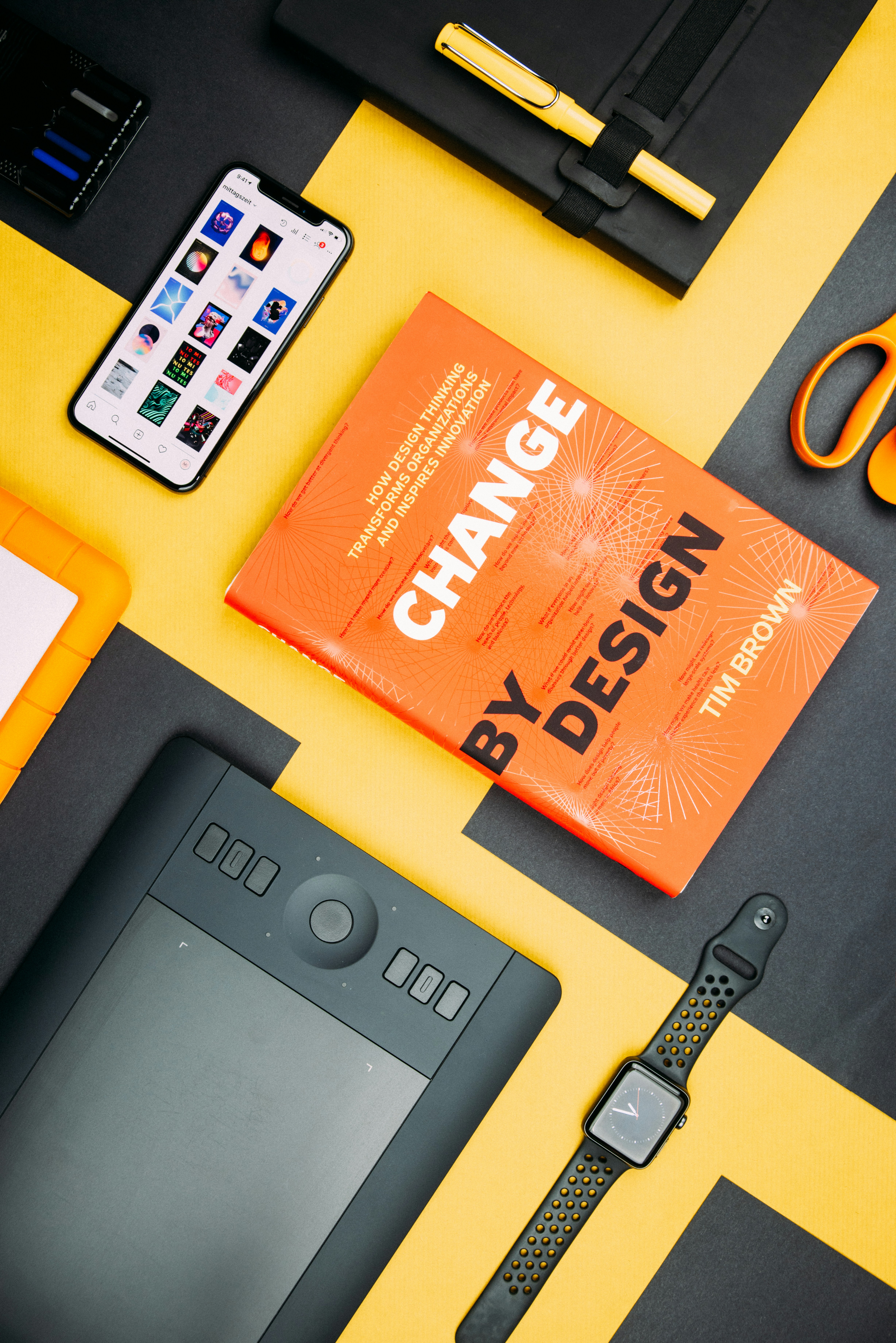 Change by design book in a desk