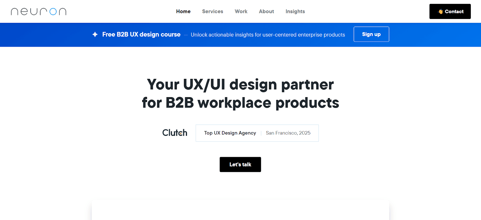 Neuron One of the Top Digital Product Design Studios in North America