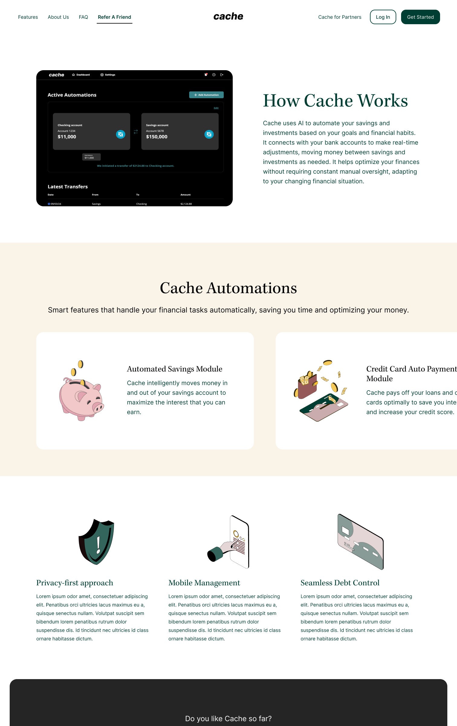 Levitate camp signup website screenshot