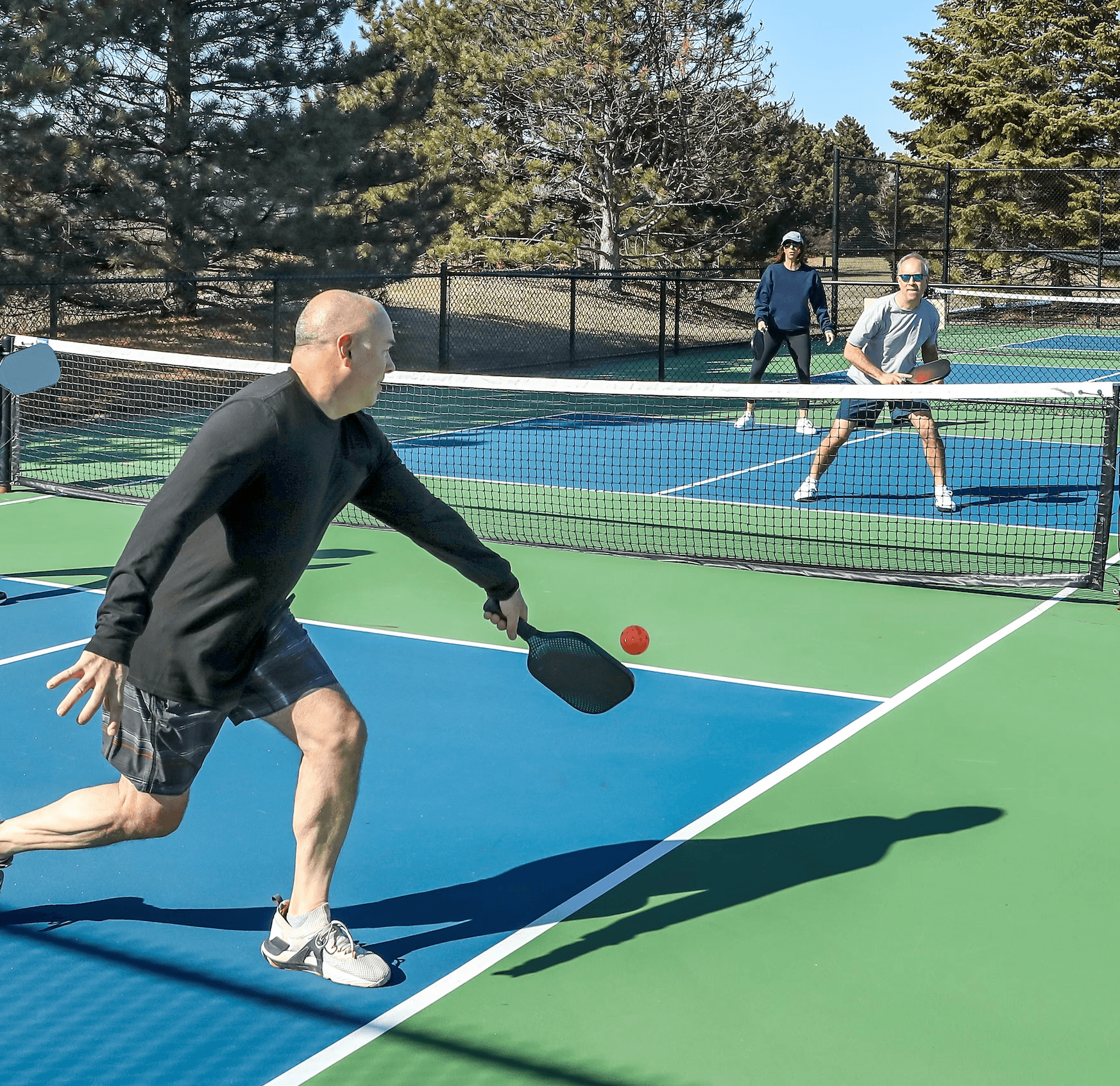 Golden Coast Pickle Pickleball Doubles Match Rally