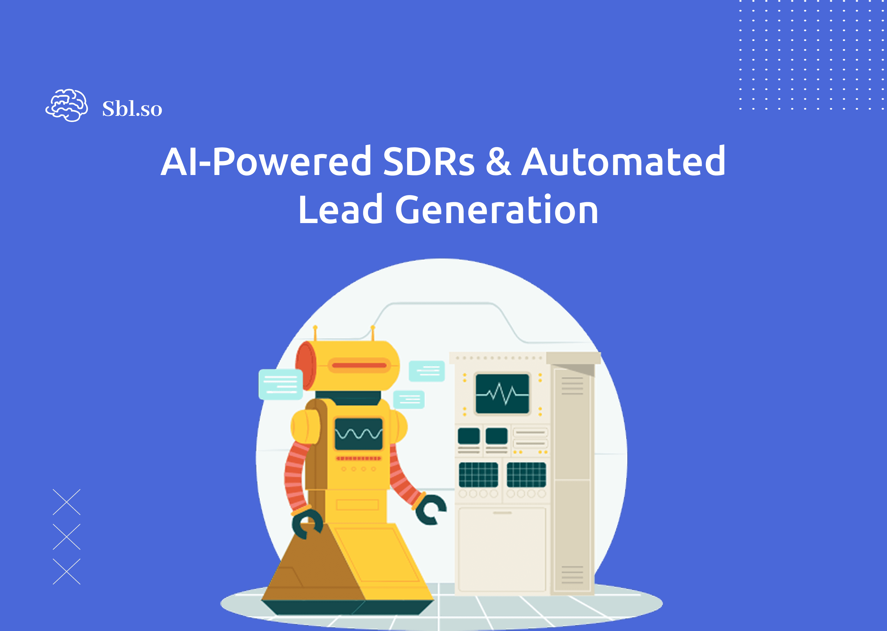 AI SDR and automated lead generation transforming B2B sales illustration