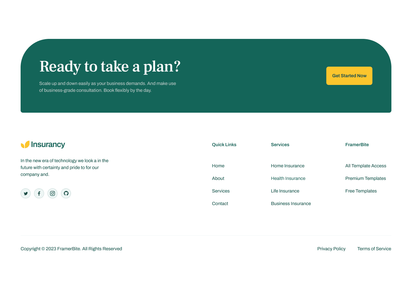 Footer 123