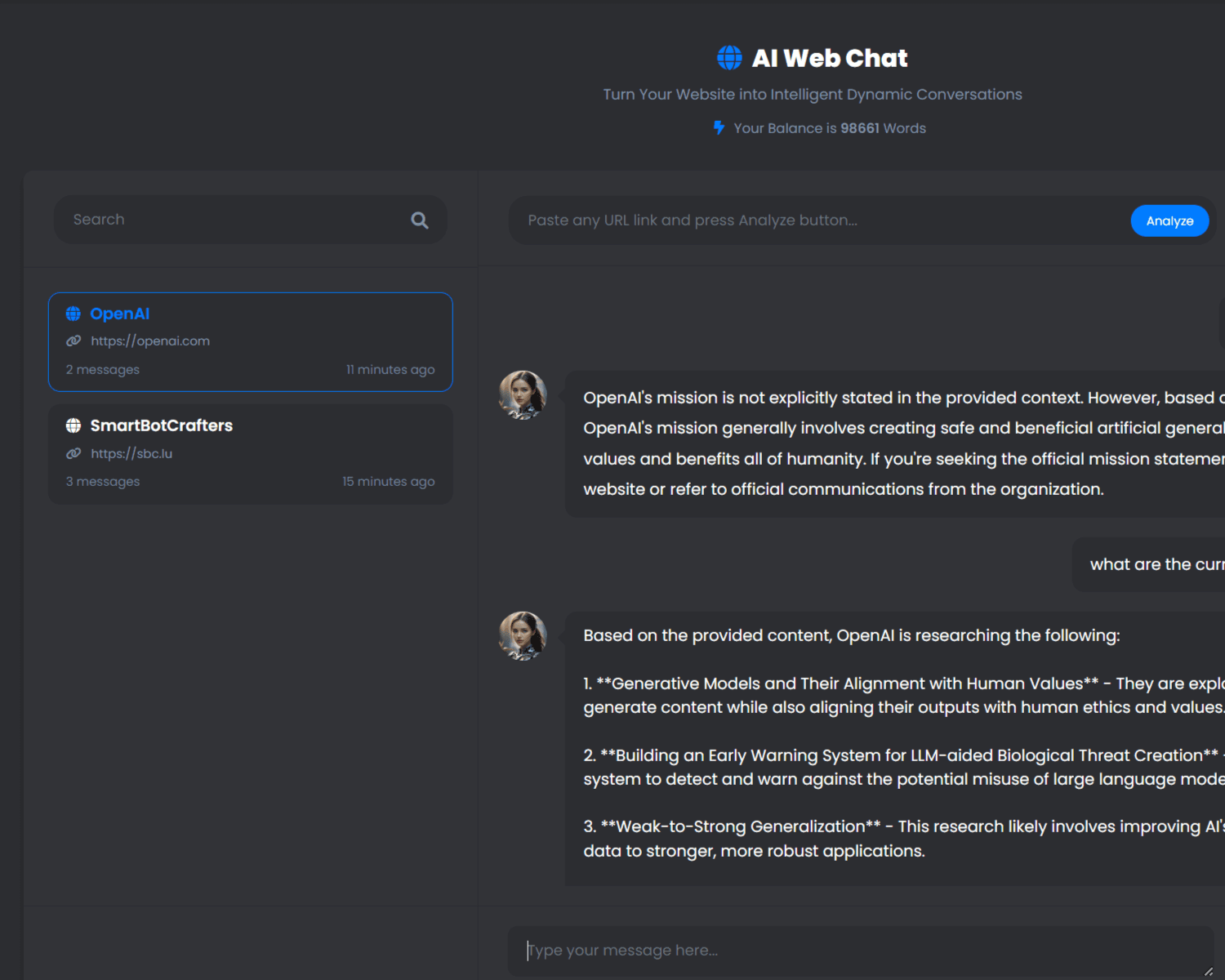 SBCStudio AI Web Chat