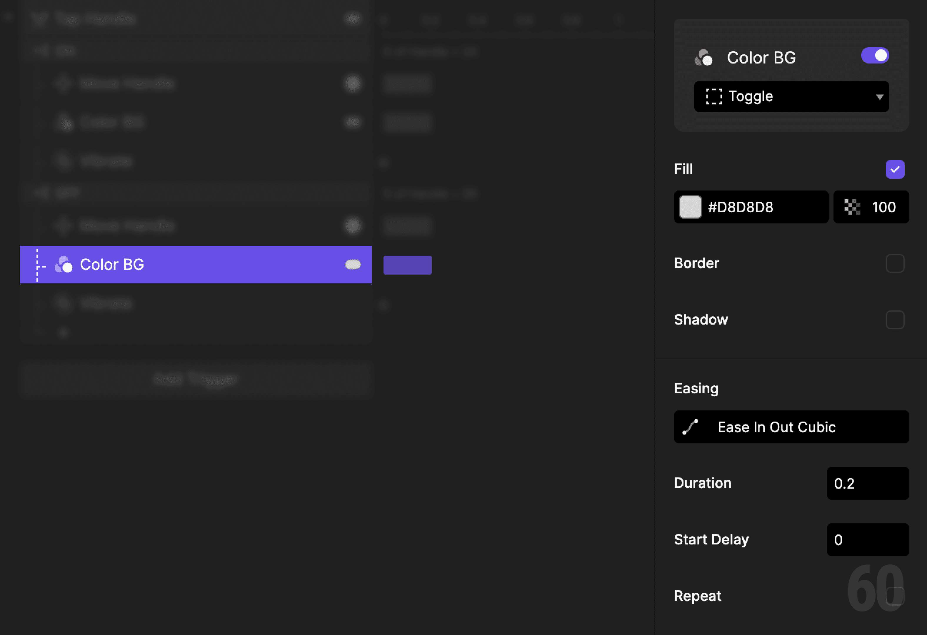 This is a screenshot of Step 8: Reset the toggle color.