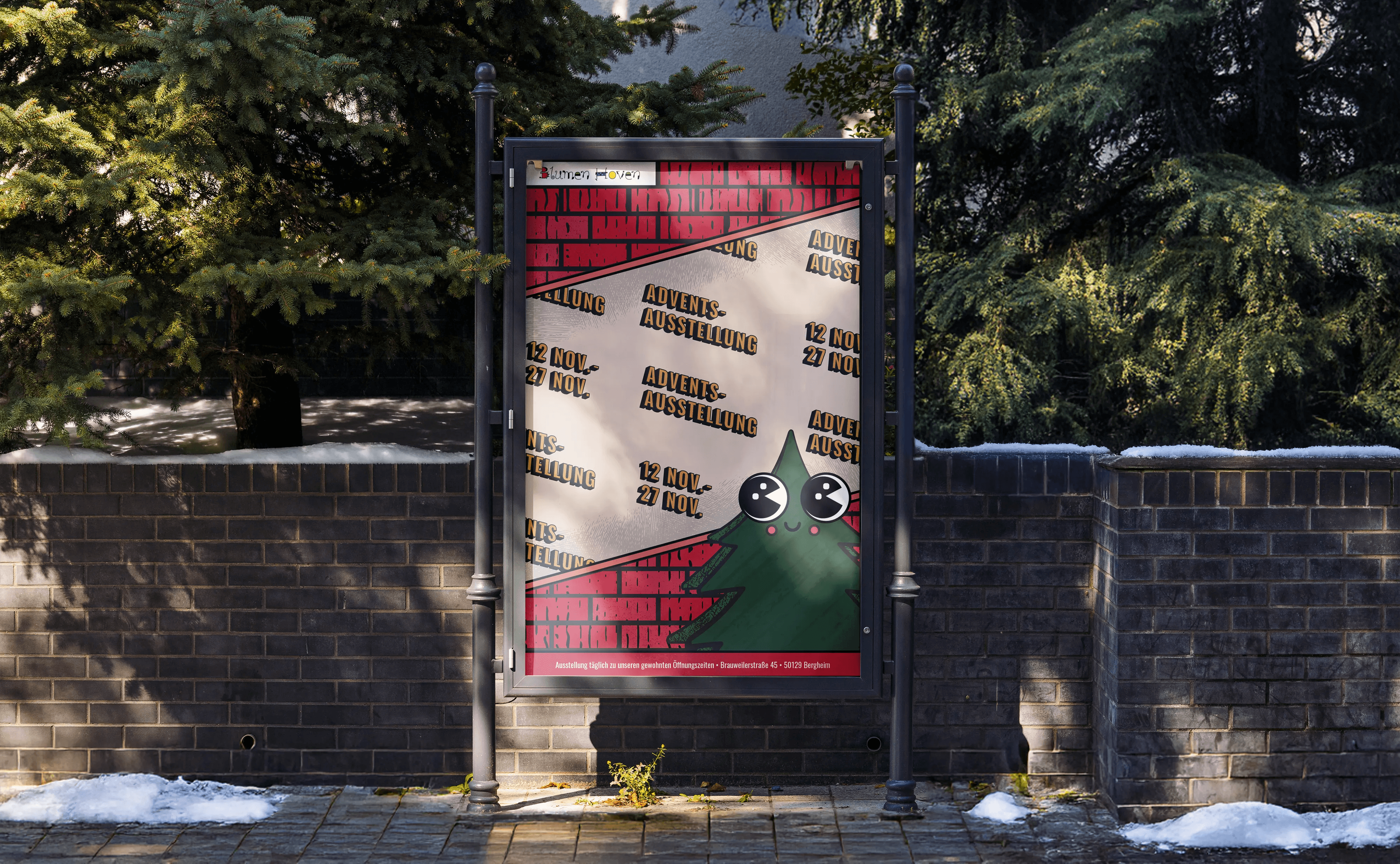 Blumen Hoven Adventsaustellungs Plakat 2022
