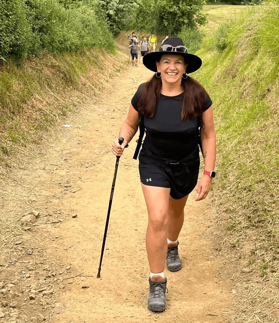 Lily trekking