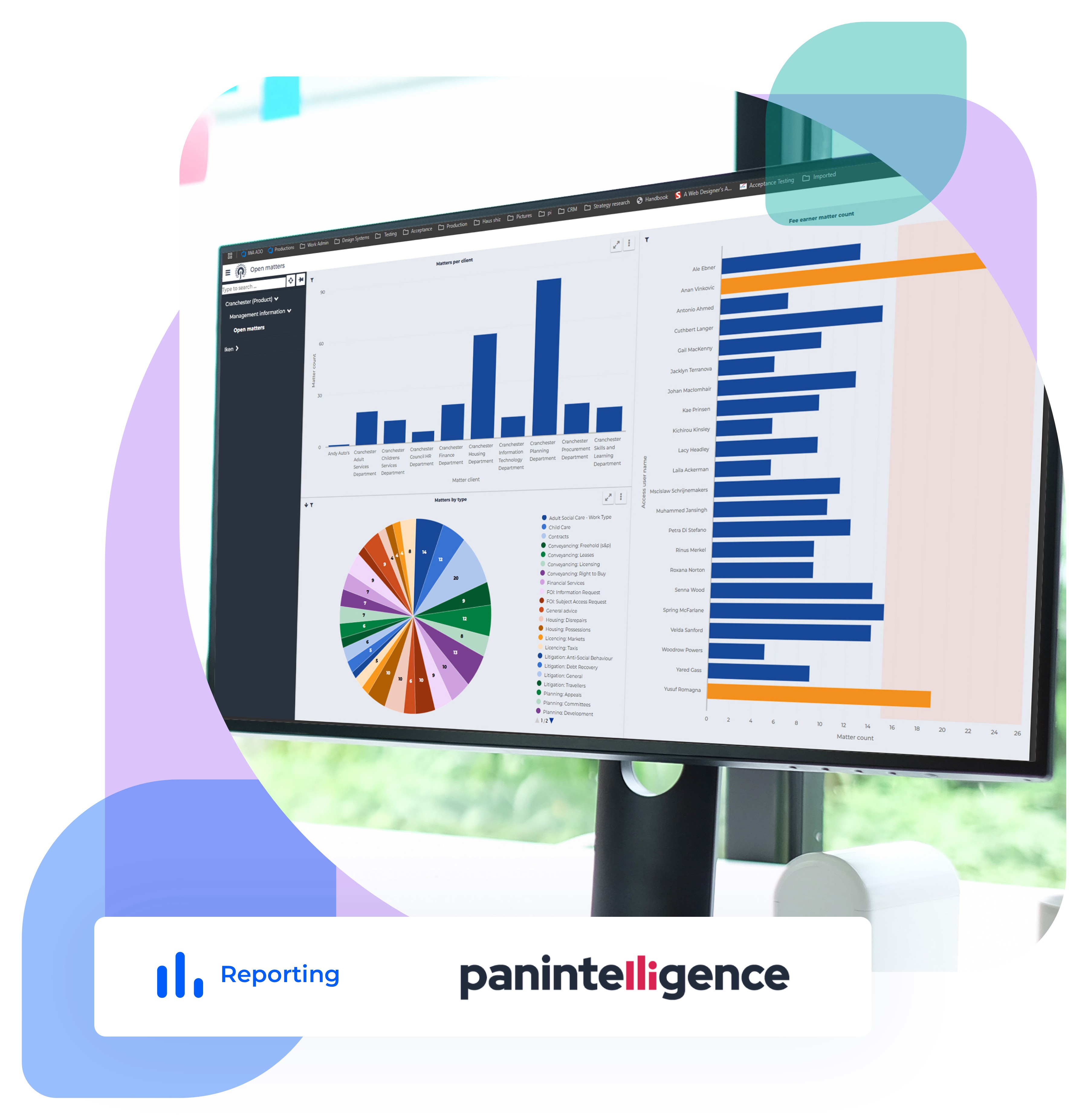 Iken’s interface Screenshot within the legal case management software