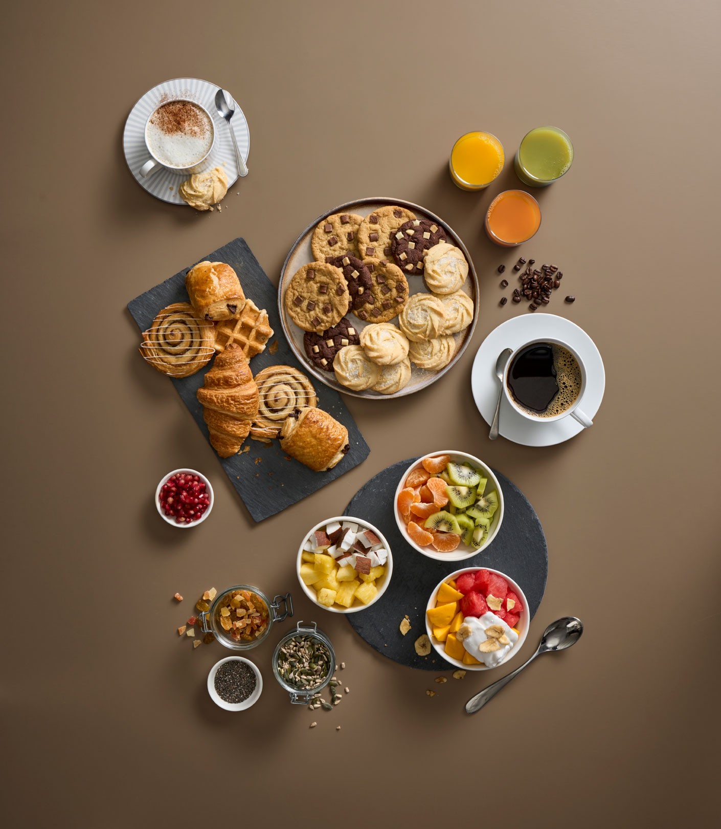 white apple keyboard on white table