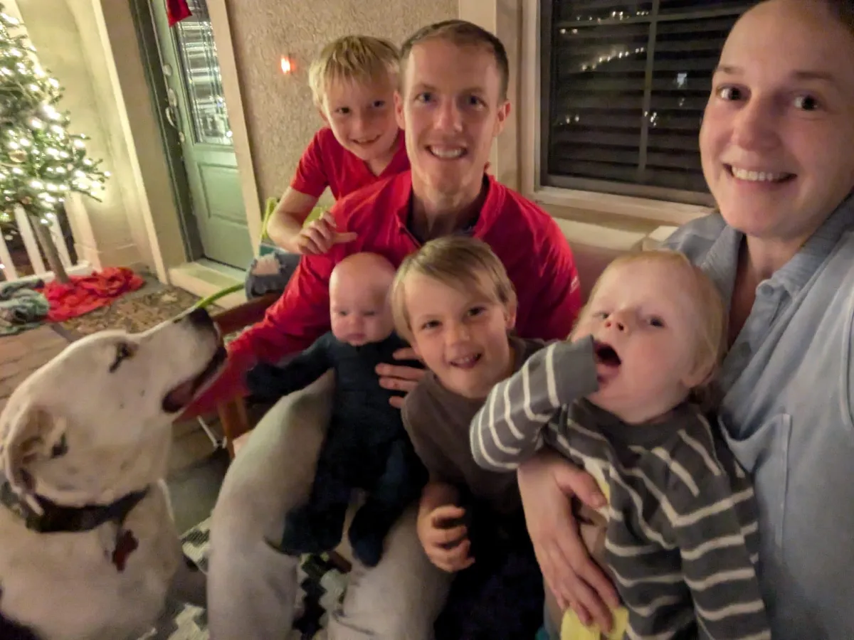 Daniel and Melissa Honan with family