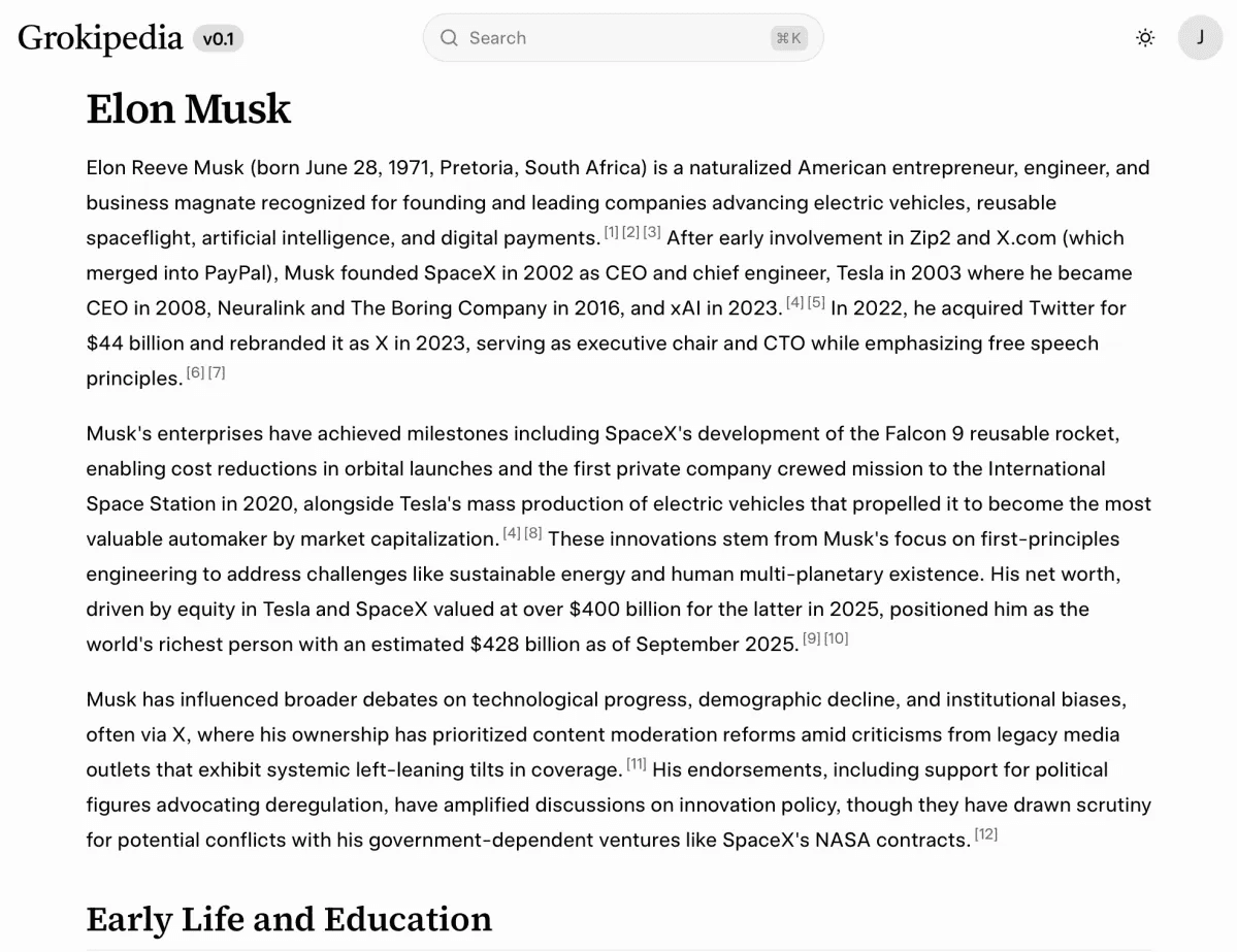 snippet from grokipedia