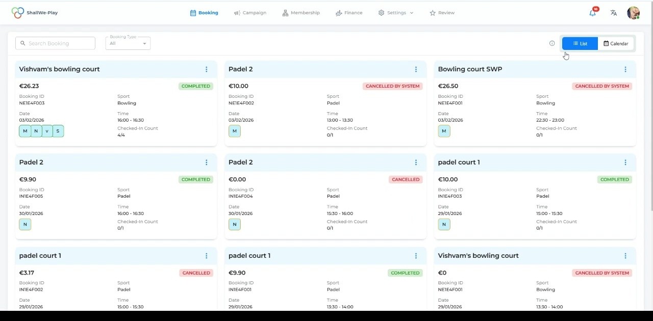 Flexible List & Calendar Views
