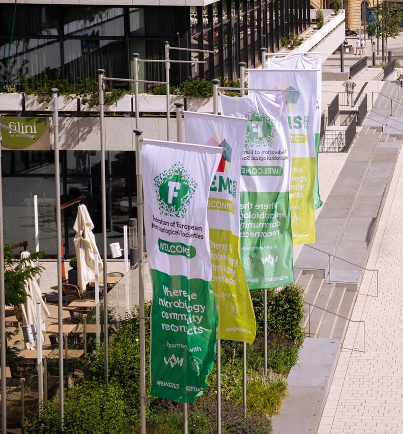 FEMS Microbiology venue flags
