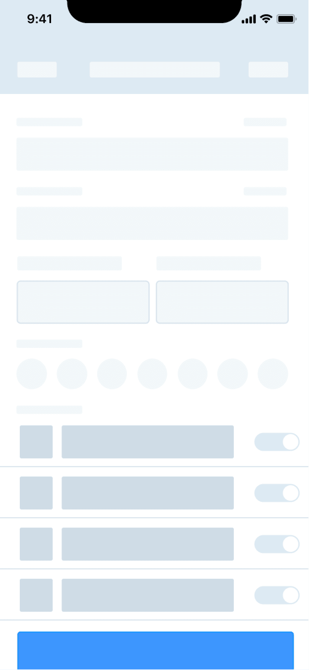 Mobile UI