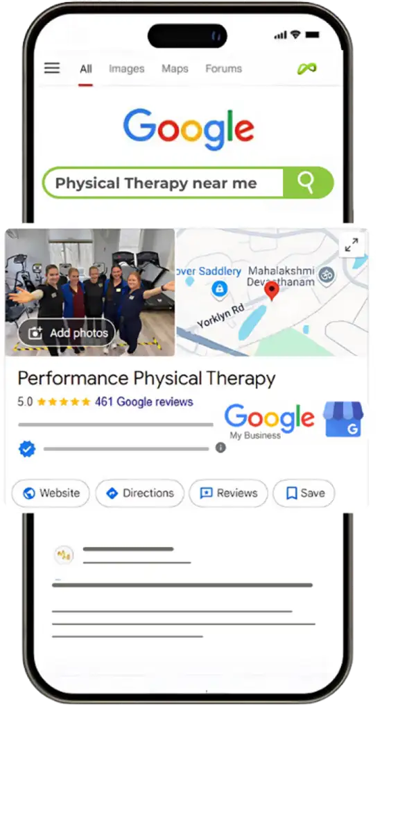 Image of local listing management example done by us.