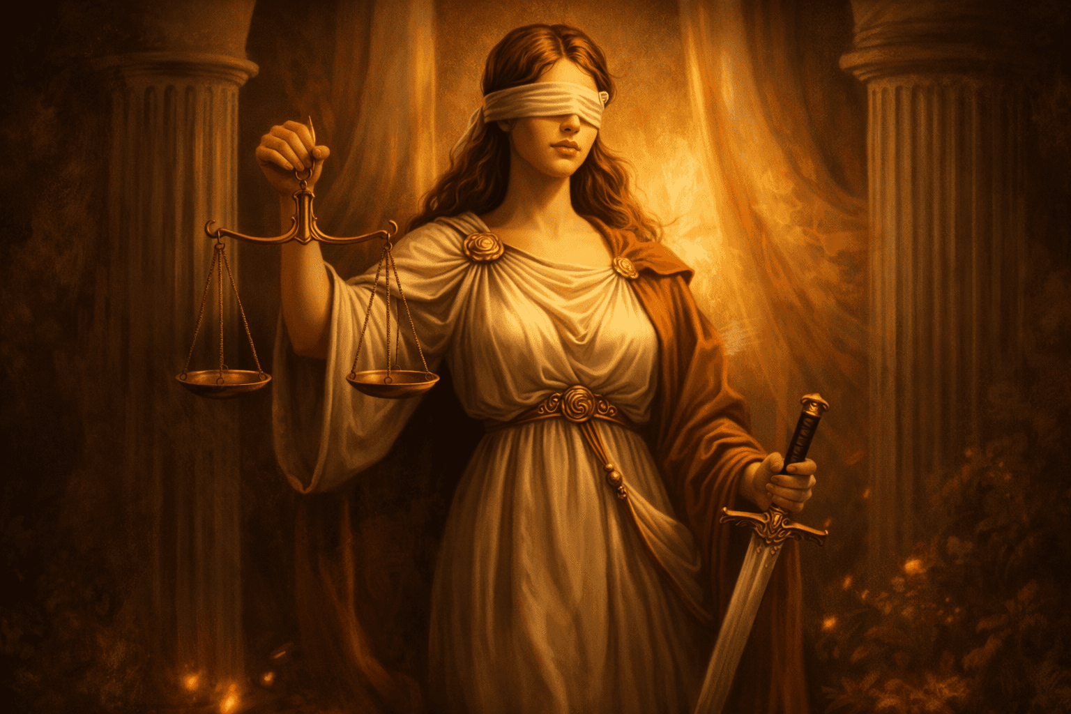 A rustic outdoor market stall displays an array of fresh produce including vibrant tomatoes, leafy greens, and a variety of olives, set against the backdrop of a picturesque rural Italian village.