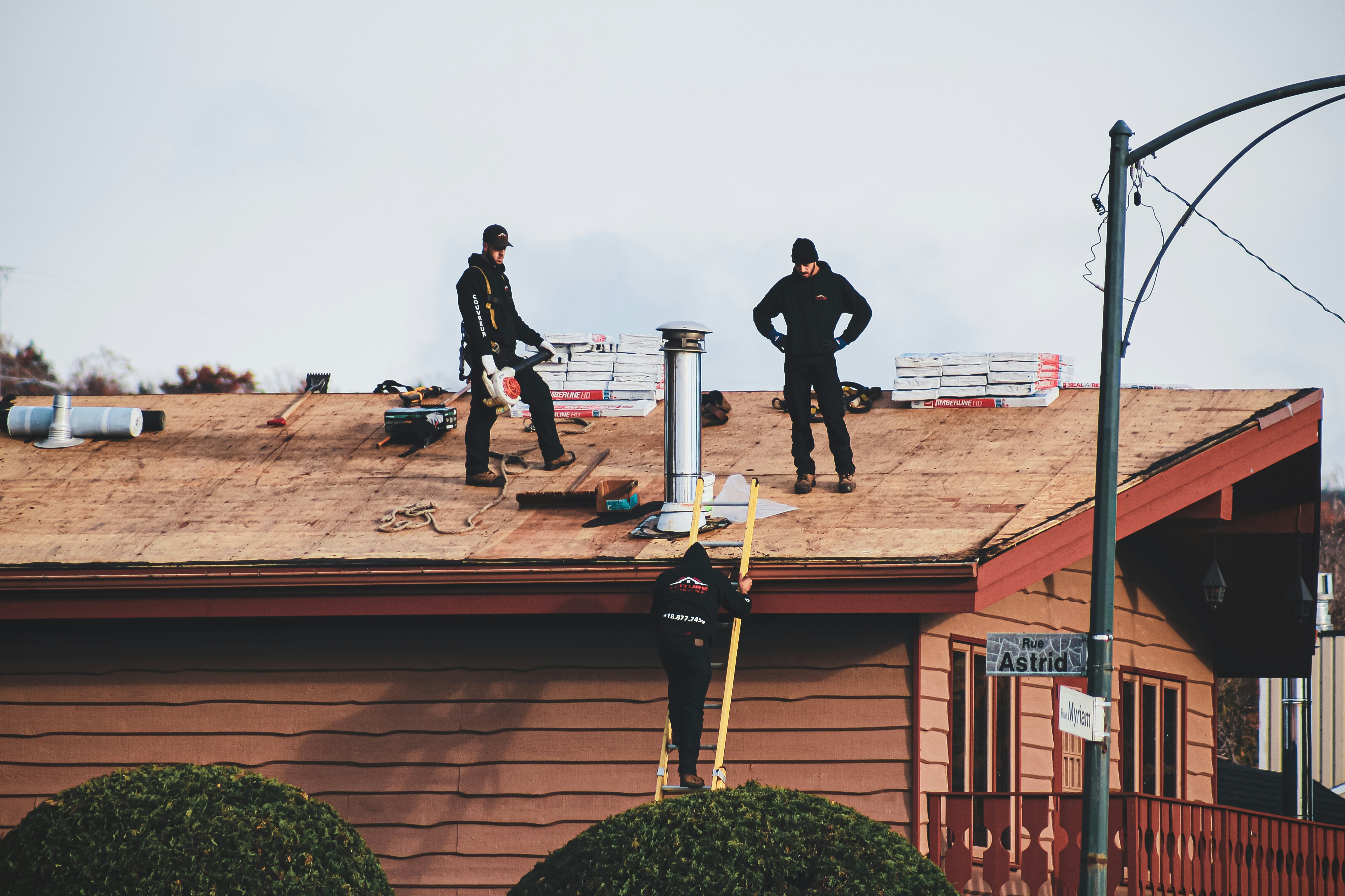 a close up of a rain gutter on a roof