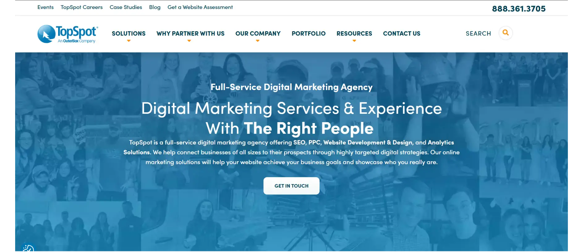 Digital marketing agency offering SEO, PPC, web design, and analytics services.