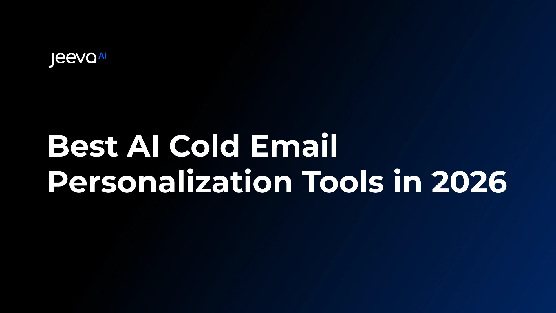 AI cold email personalization tool