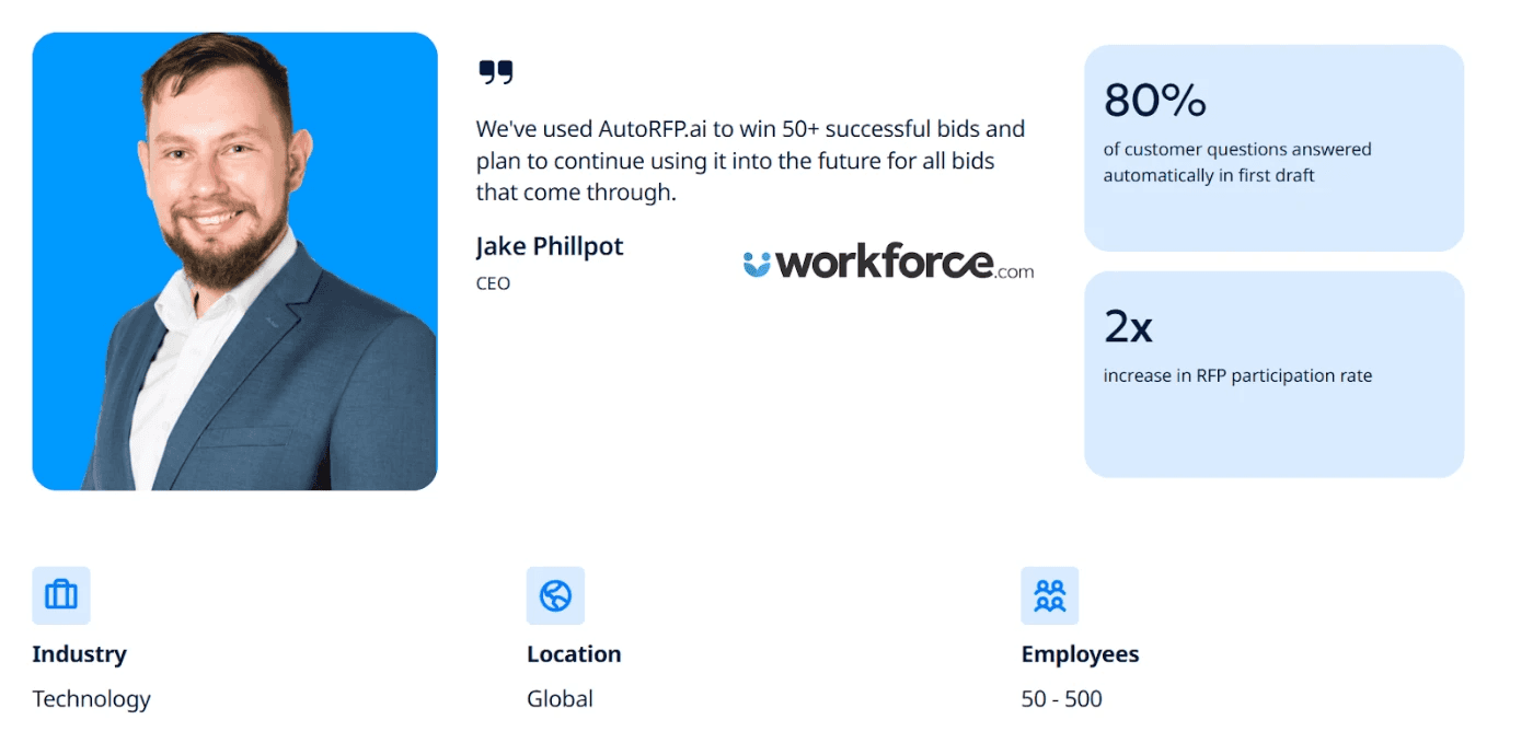 AutoRFP customer review