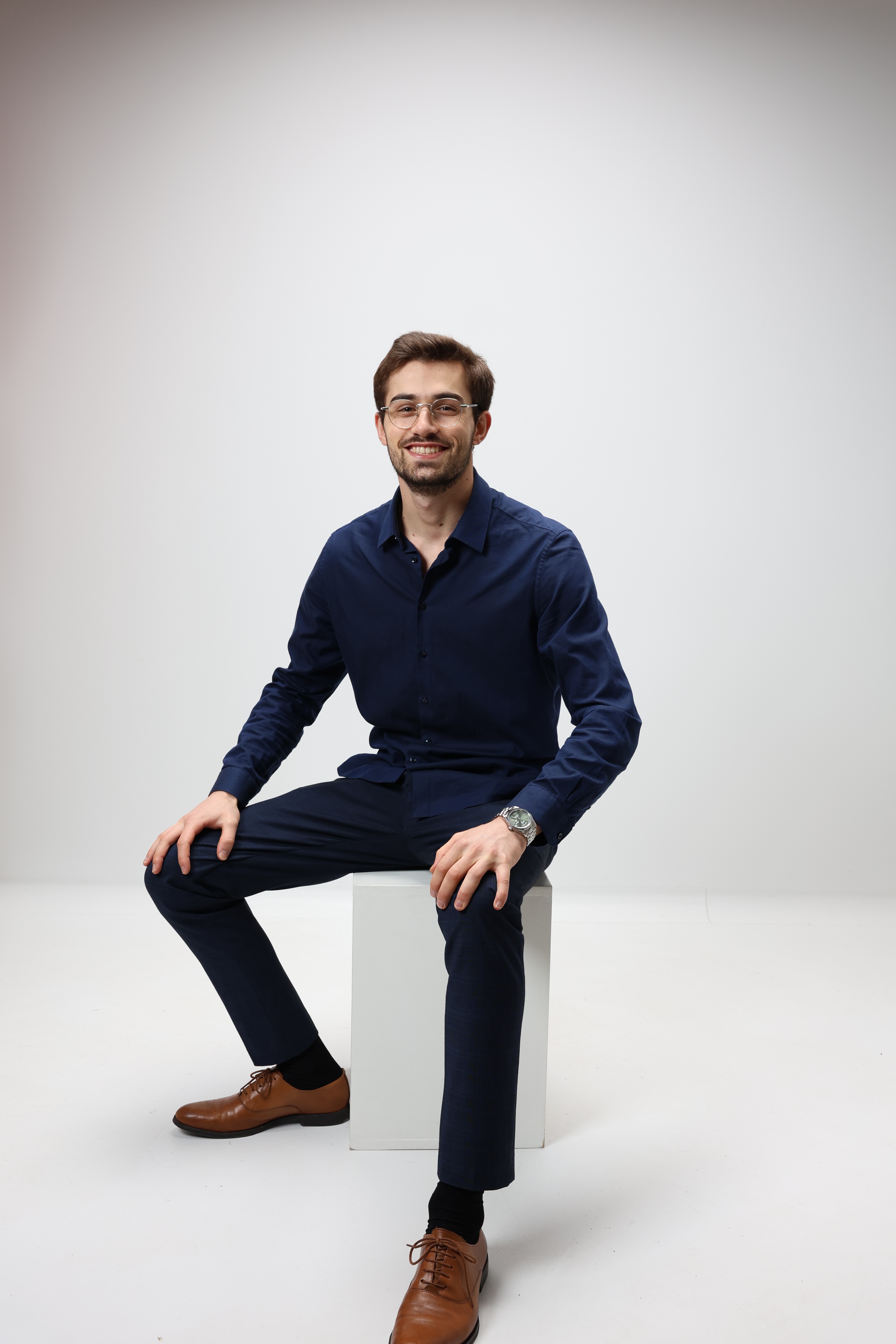 Portrait of portfolio creator – front view