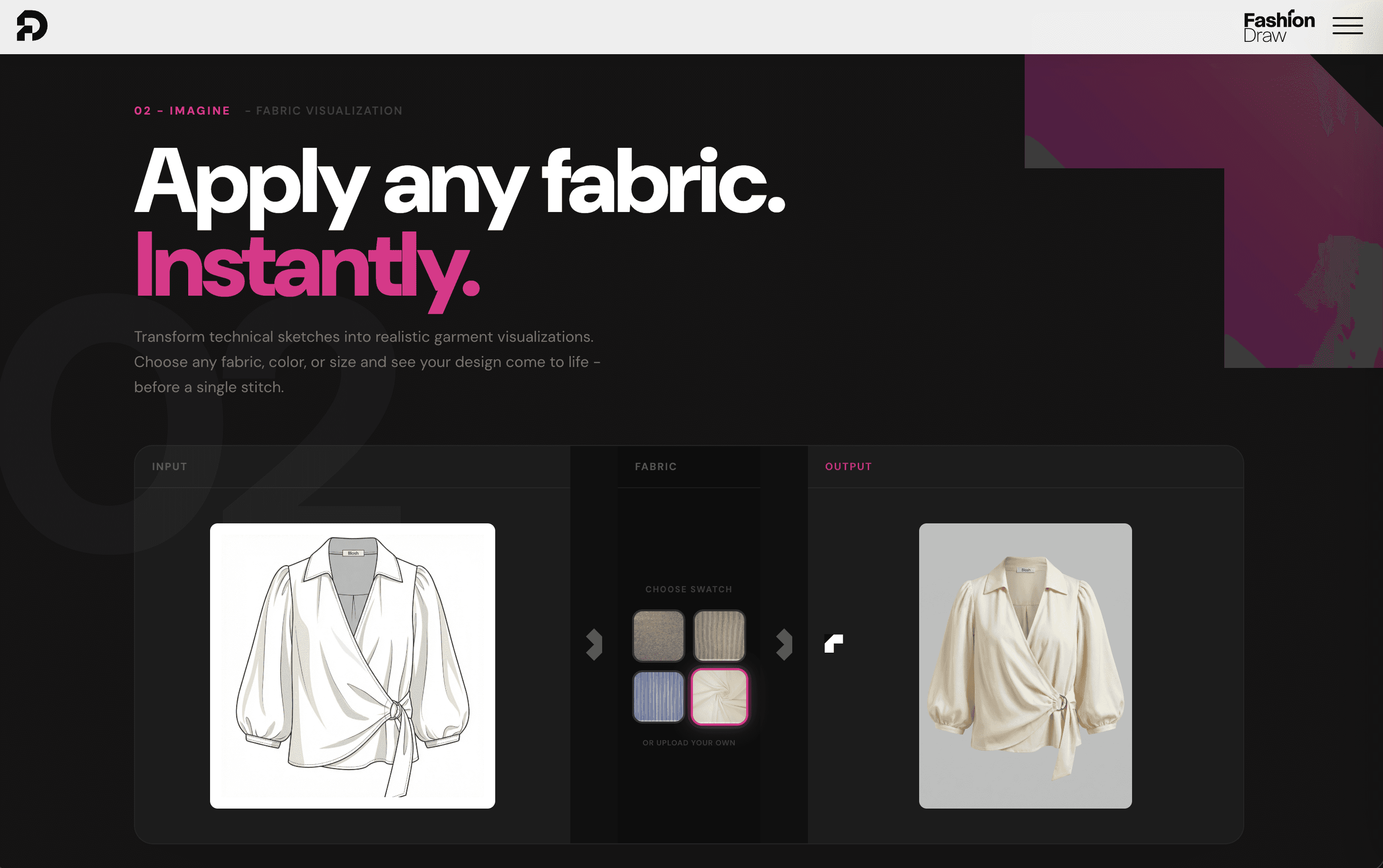 Fashion Draw fabric module