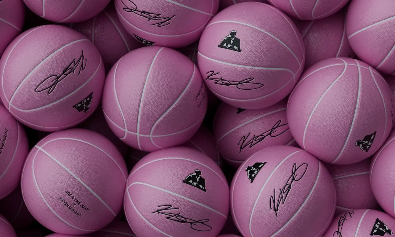 photo of a collection of pink basket balls