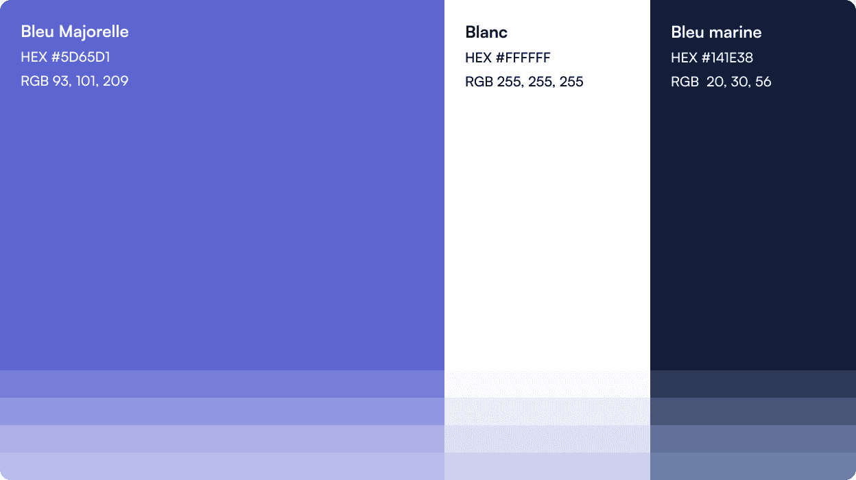 Palette de couleur de l'identité de Gnews