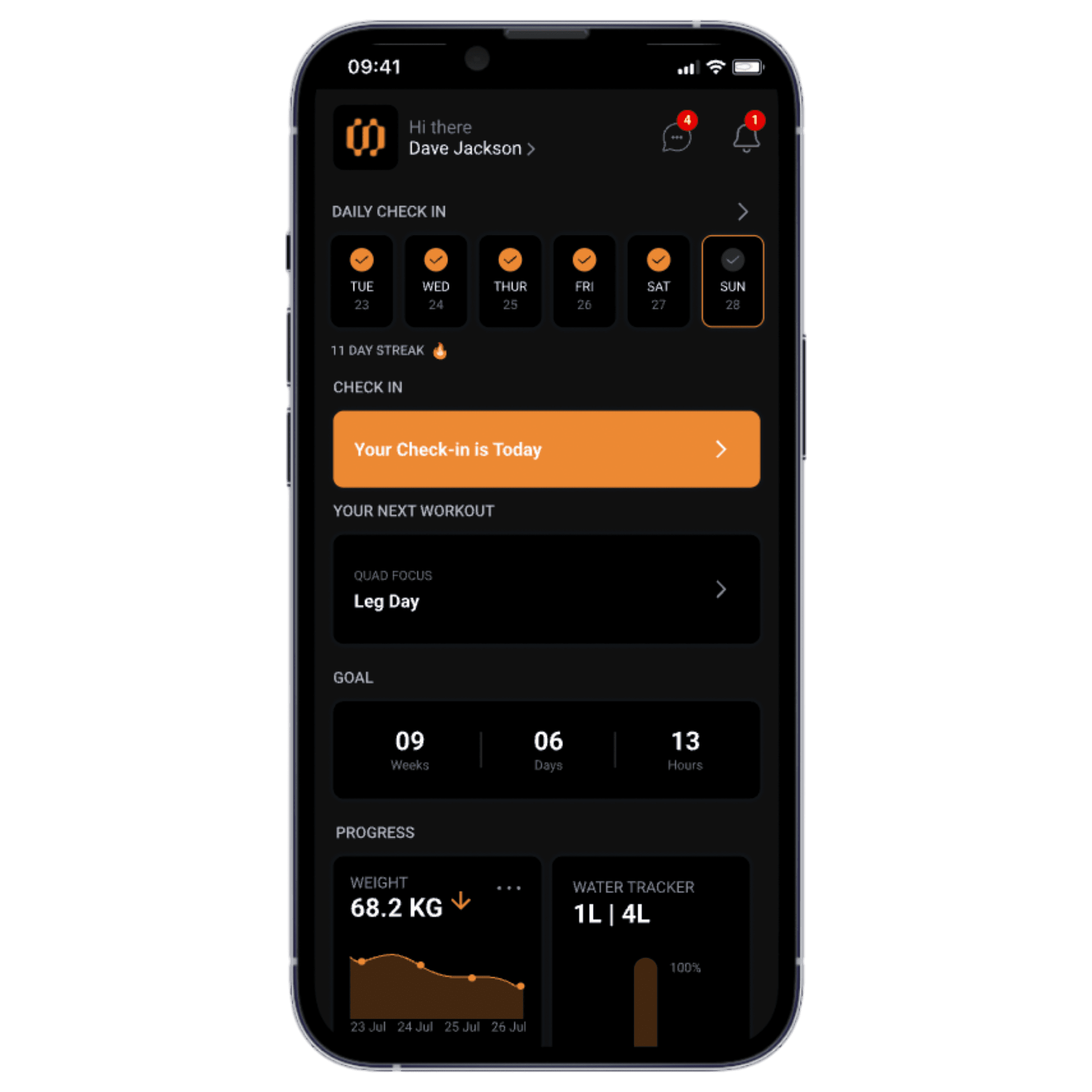 Coach video message on iphone