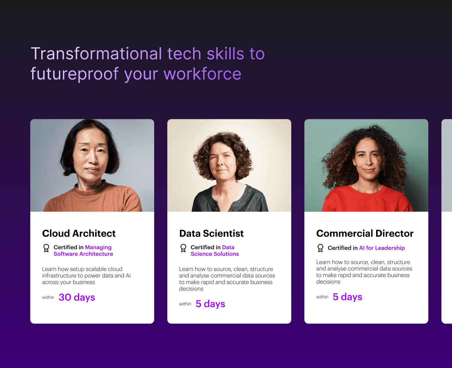 Transformational tech skills to futureproof your wokrforce