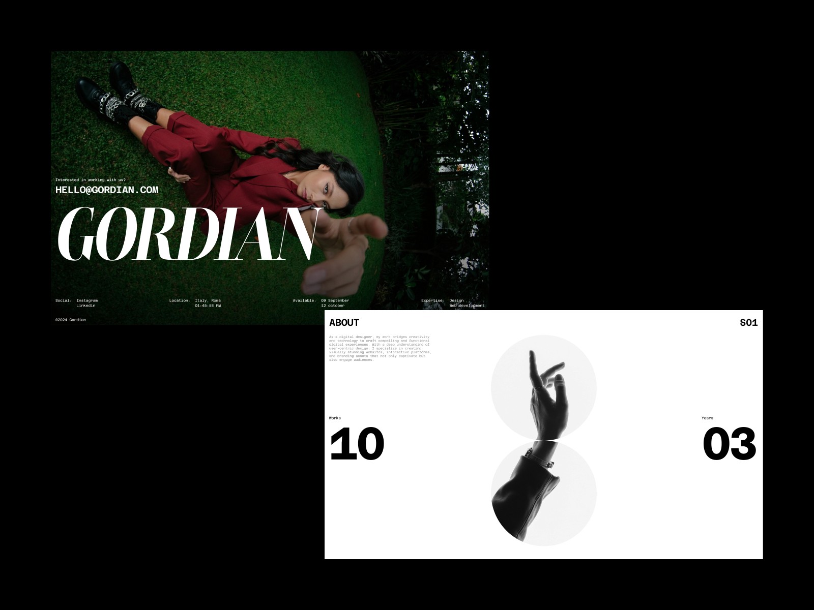 Gordian — 极简创意机构官网设计灵感