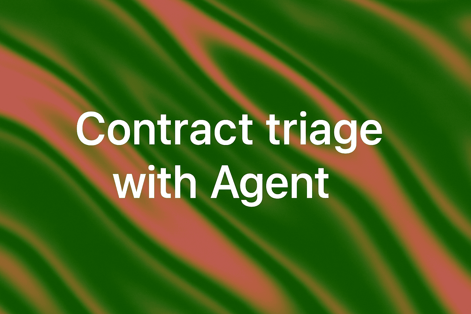 Contract triage on Mac with Agent Mode