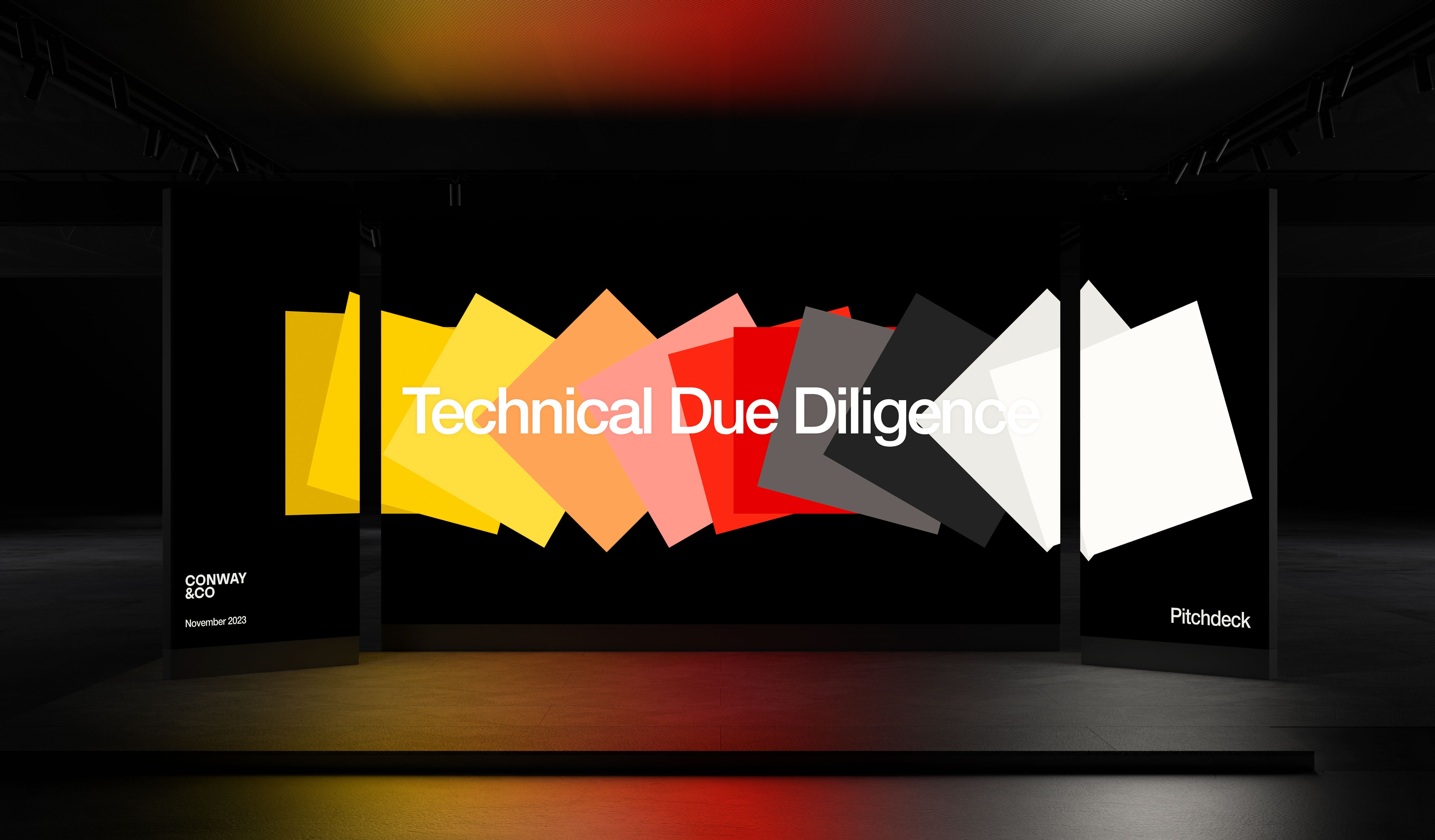 pitchdeck Conway & Co mockup by analogue agancy