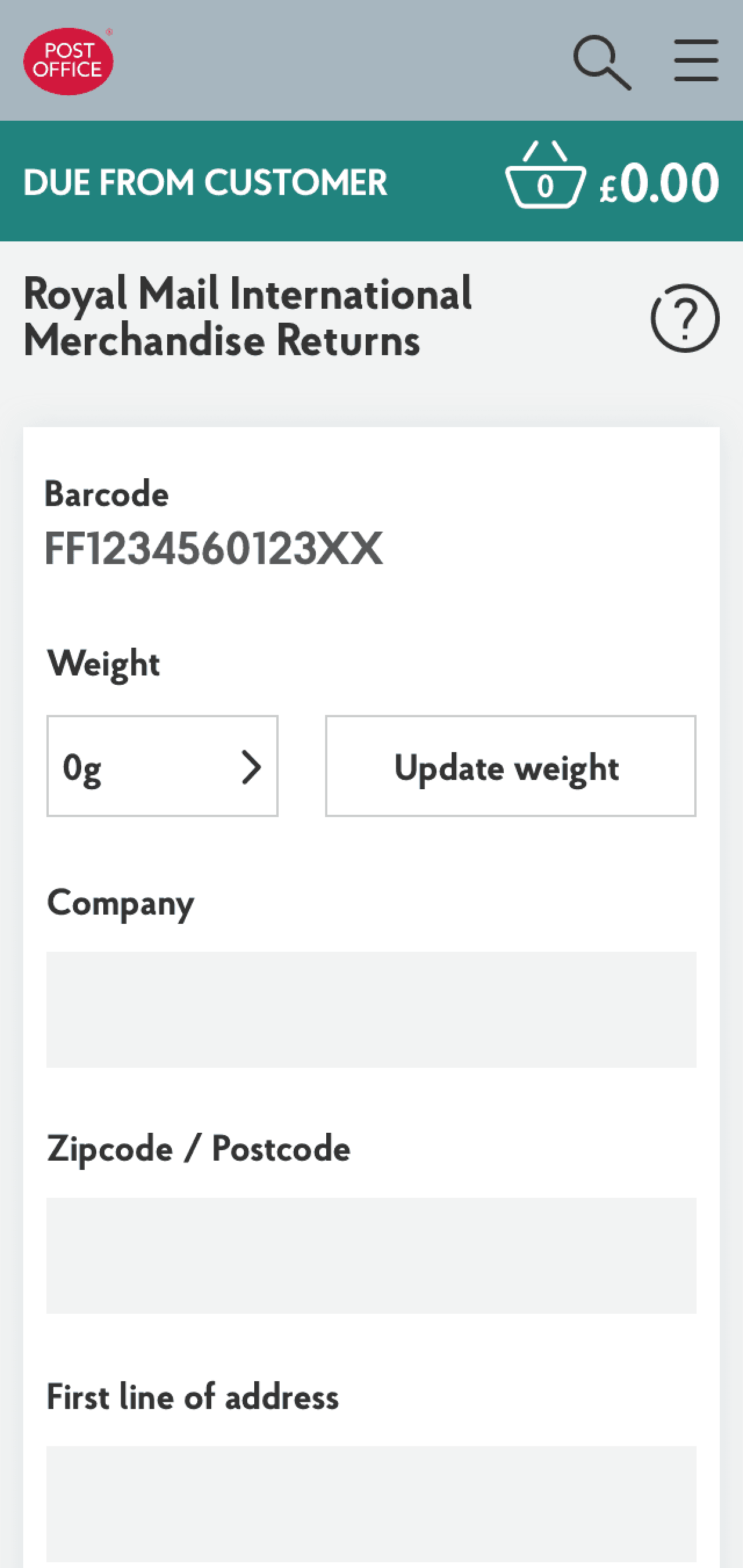 Sample EPOS mobile screenshot
