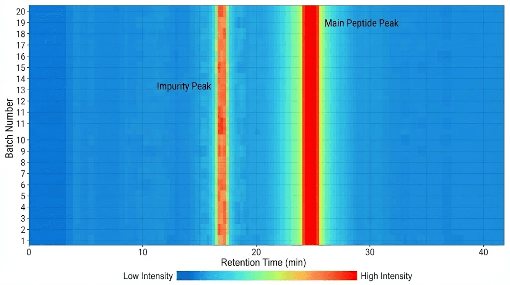 how to read peptide elution