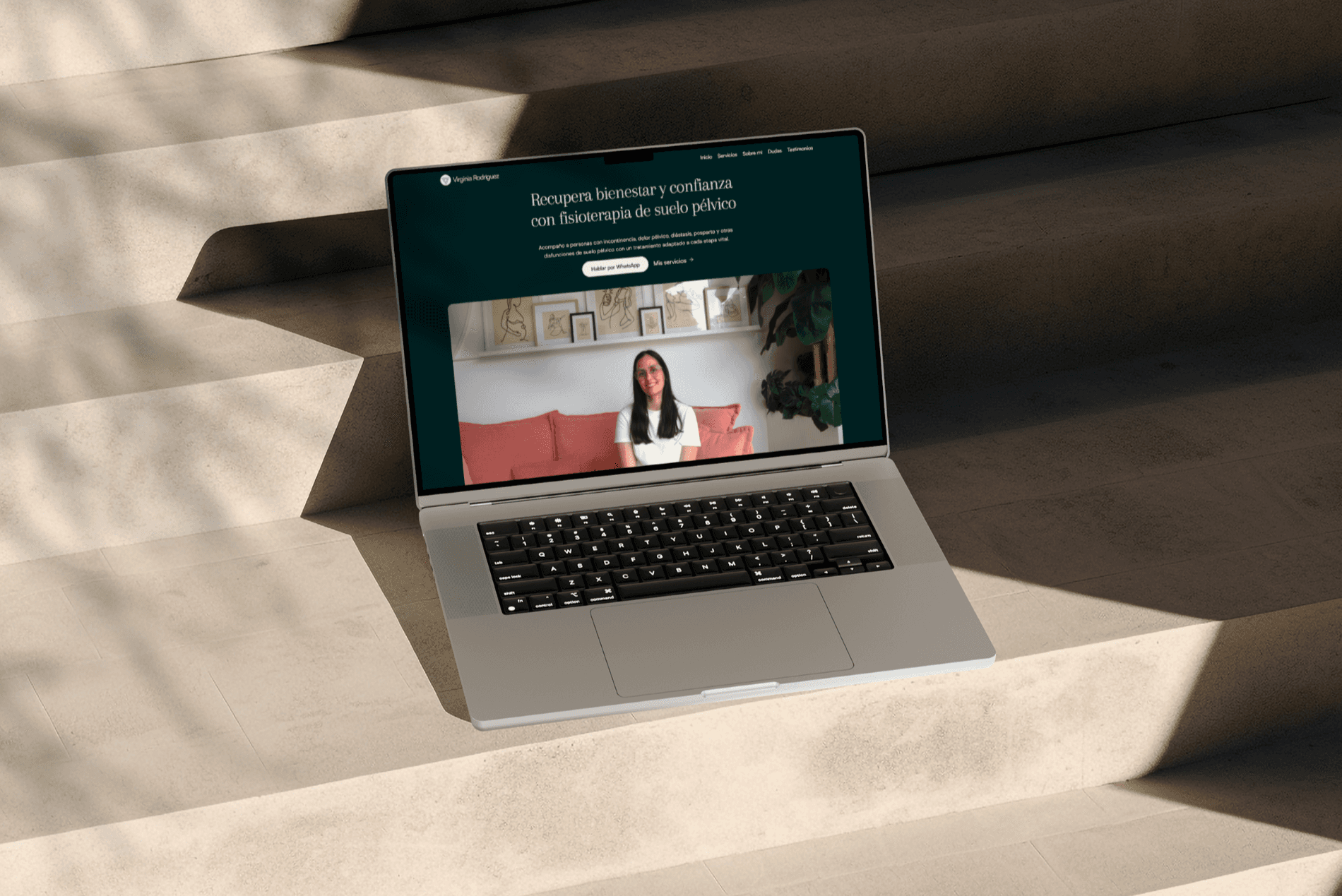 Diseño web para emprendedoras: diseño web para fisioterapeuta especializada en suelo pélvico