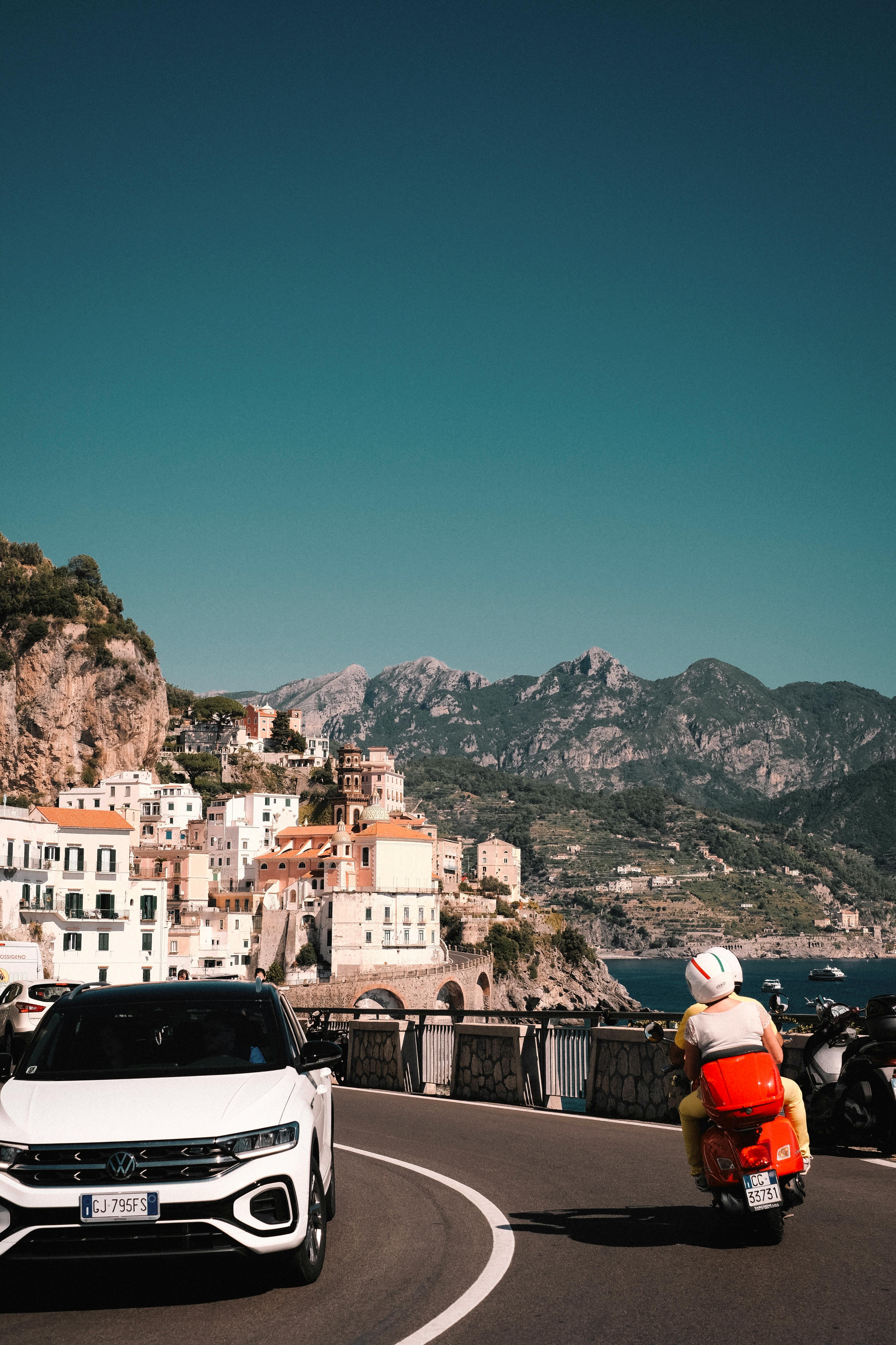 Beautiful sunset over a vineyard in Tuscany.