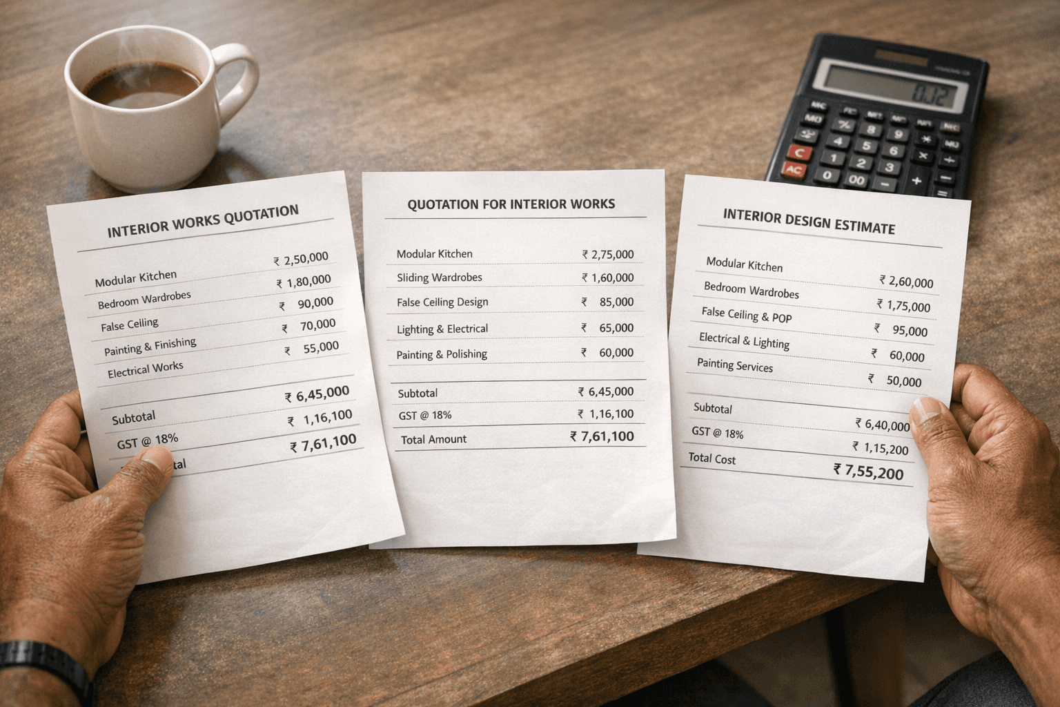 Chennai Interior Quotes