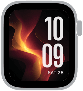 aries ember Apple Watch face preview 2 featuring zodiac signs, abstract, gradient, and modern.