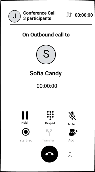 Dial out from a live conference