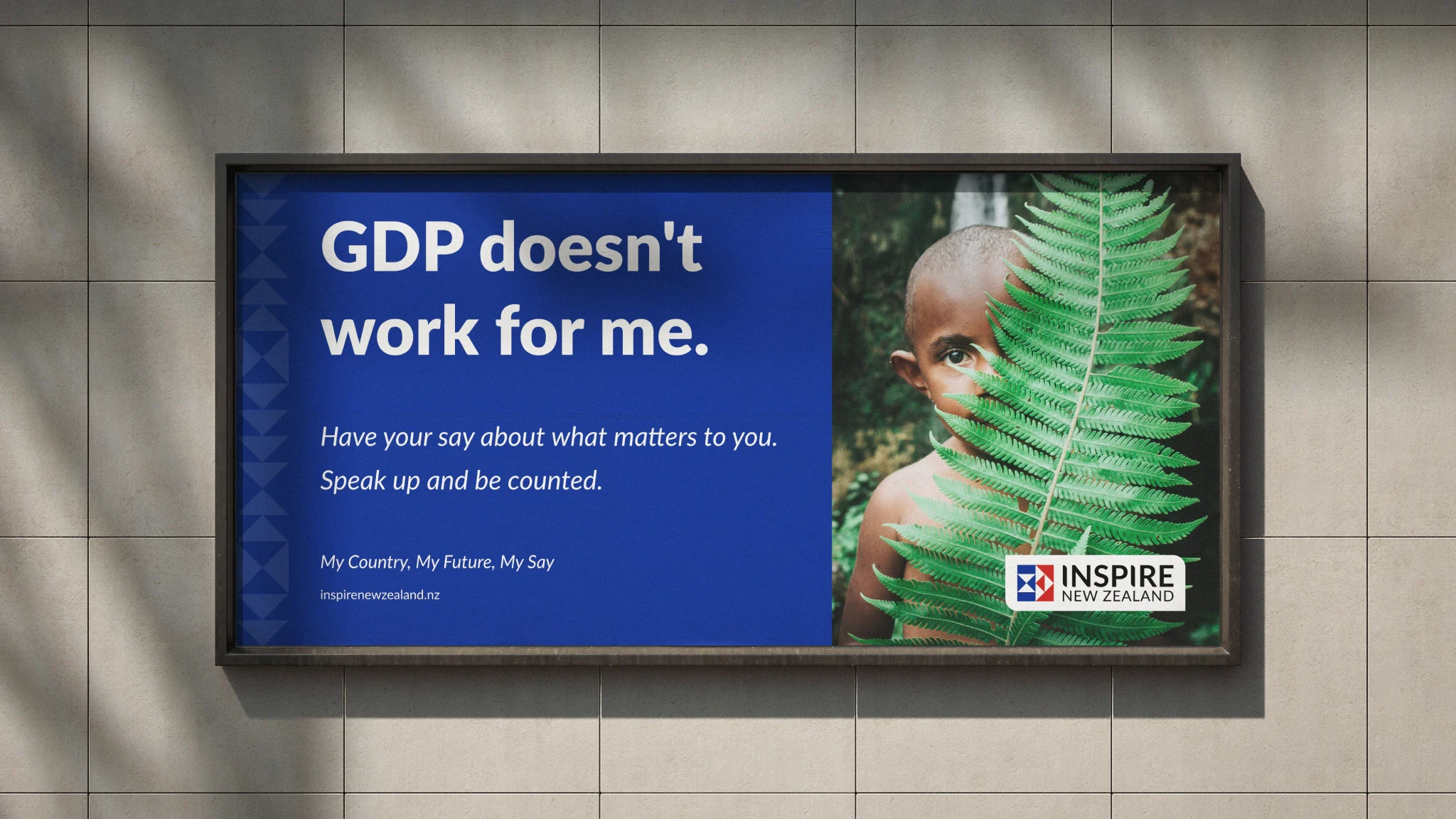 Outdoor advertising posters for Inspire New Zealand.