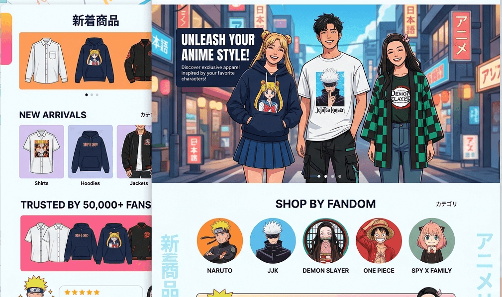 Anime Apparel POD Brand | $205K Revenue 52% Margins