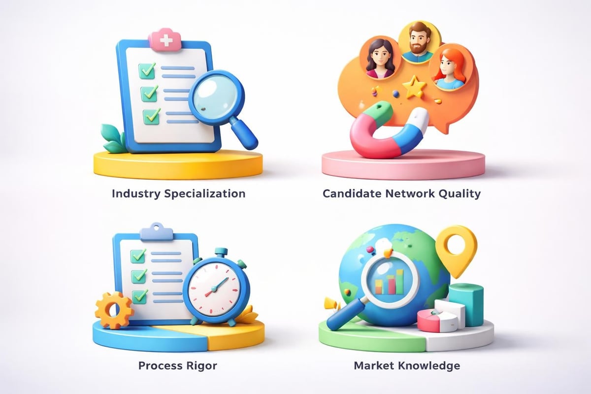 Pharmaceutical recruiter evaluation framework