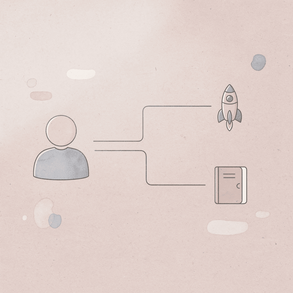  Icon showing Arabic vowel system splitting into two types