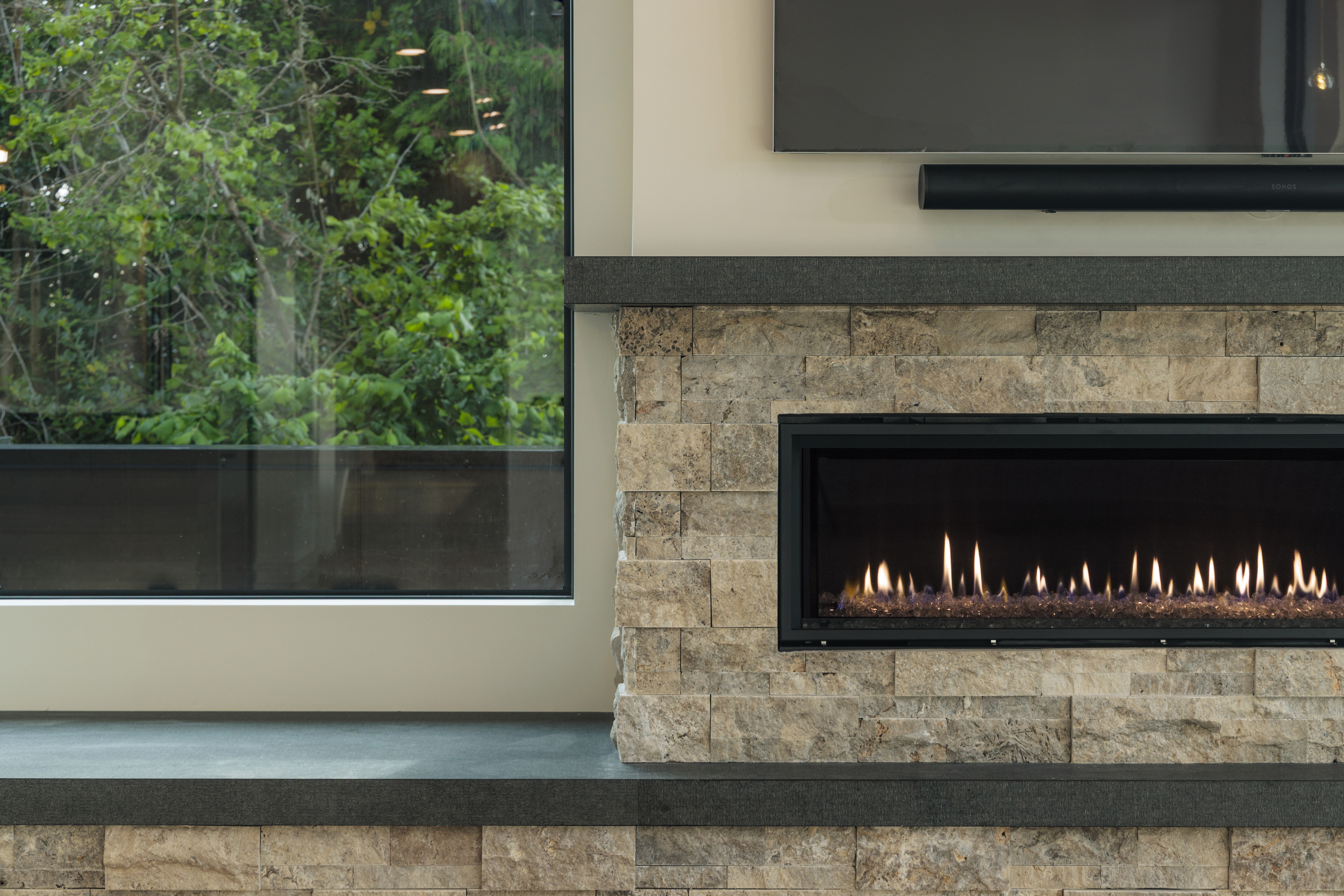 Custom Fire Surround - Renton Custom Home