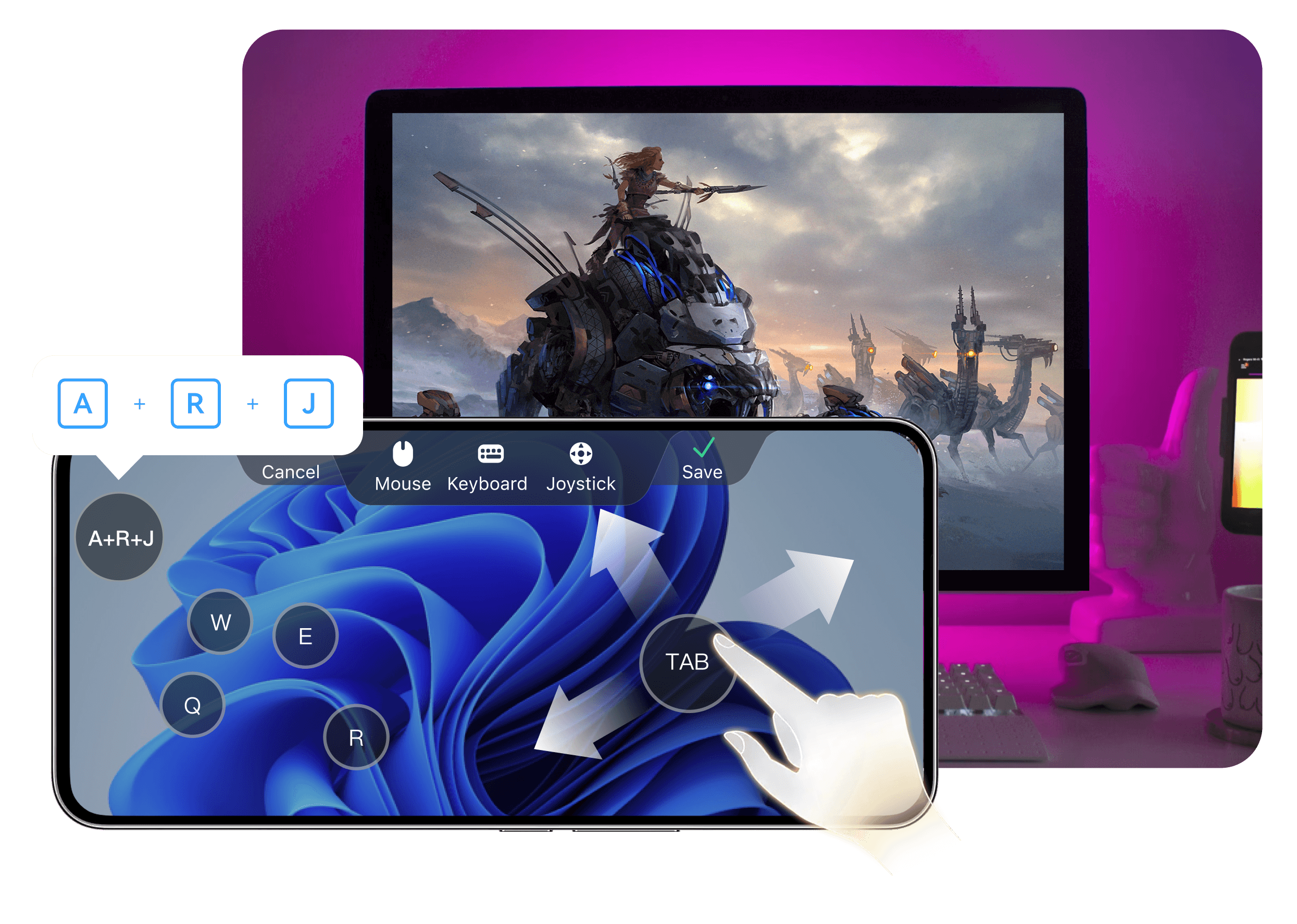 DeskIn Remote Game Control and Game Key Presets